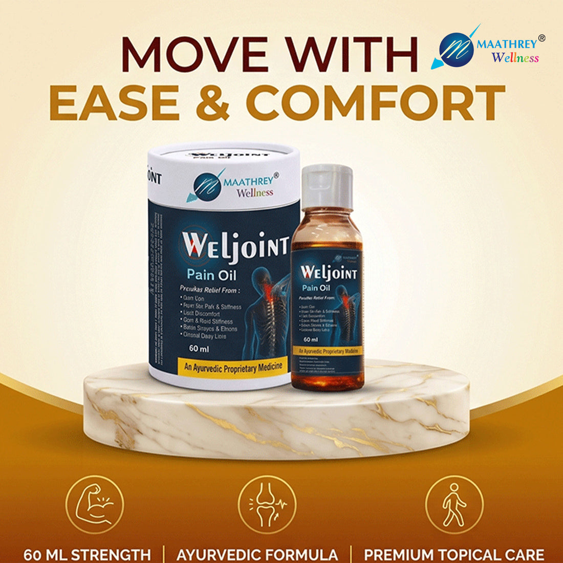 Weljoint Pain Oil – For Joint & Muscle Relief