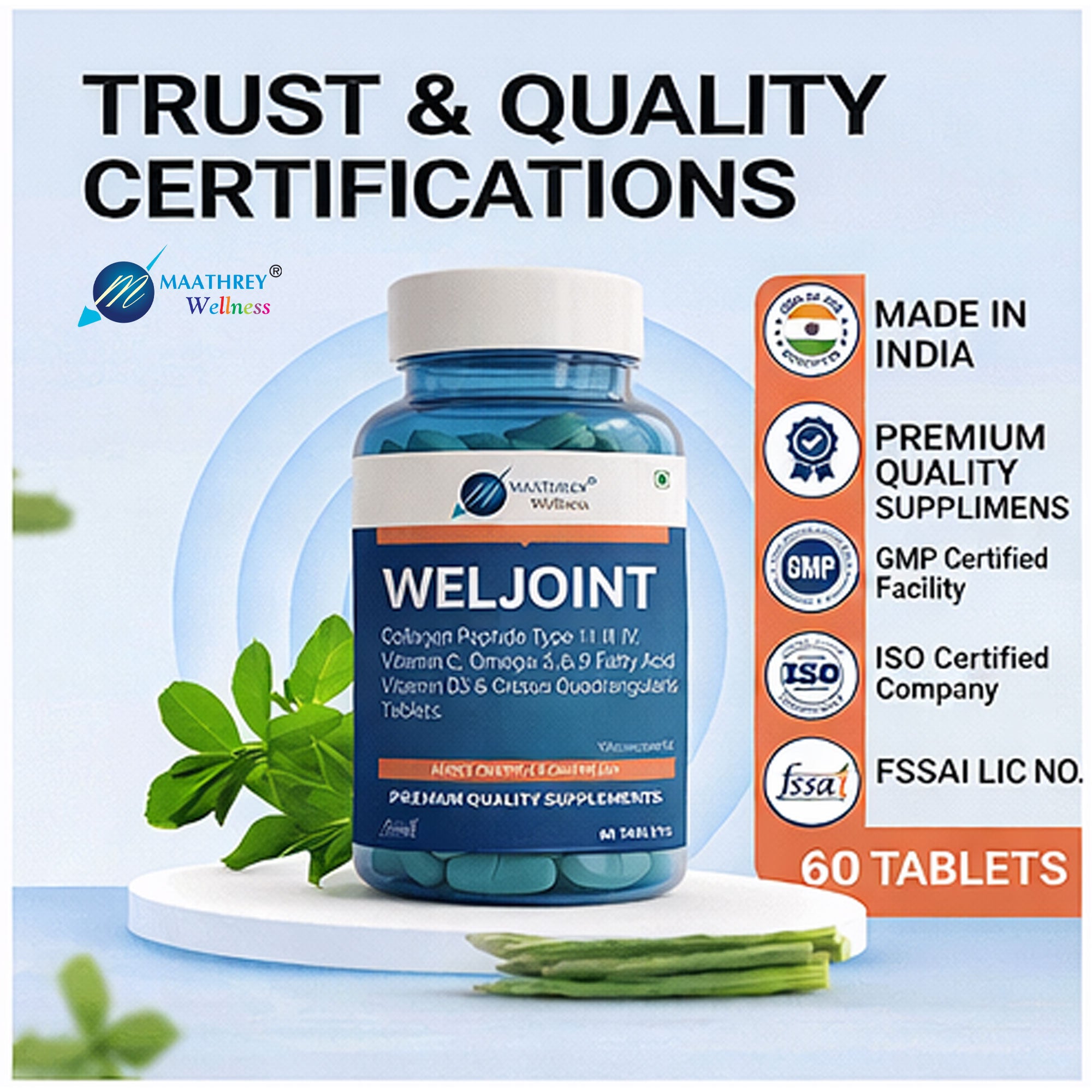 Weljoint Tablets – For Joint, Bone & Skin Health