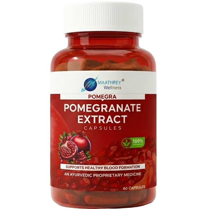 Pomegra Pomegranate Extract Capsules – For Blood Health & Energy