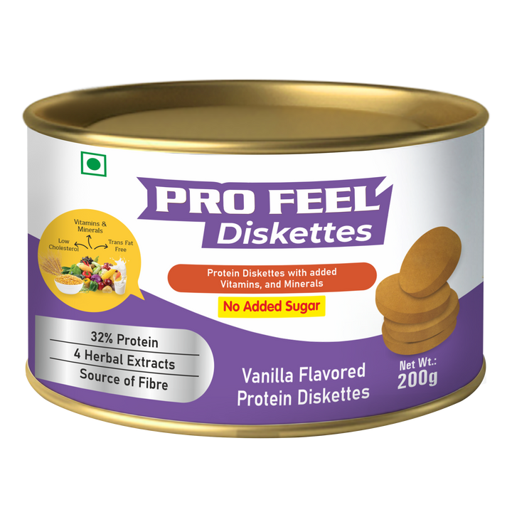Pro Feel Diskettes – High Protein Snack with No Added Sugar